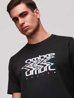 Pánské triko OMBRE OM-TSPT-0286 BLACK
