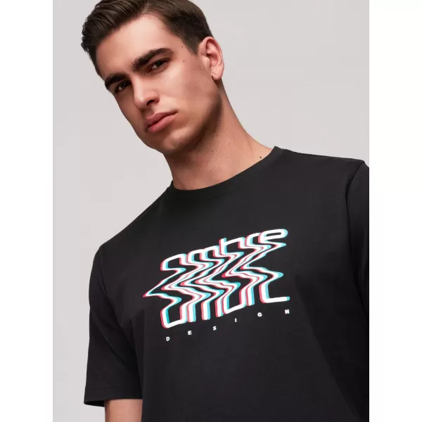  Pánské triko OMBRE OM-TSPT-0286 BLACK 