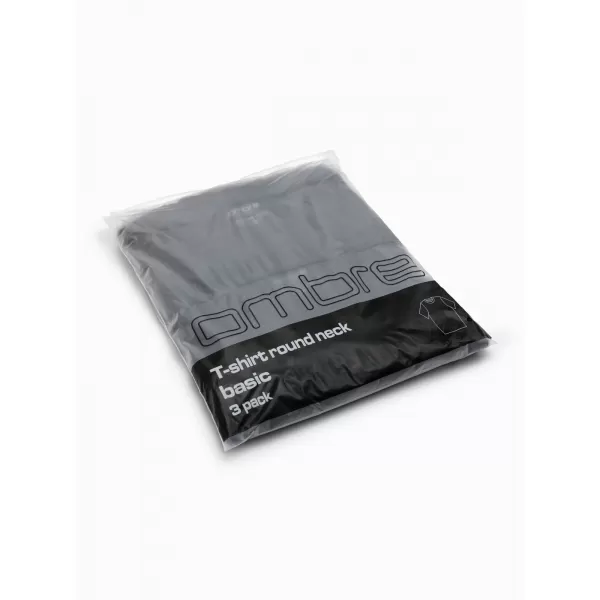  Pánské triko OMBRE OM-TSBS-0268 BLACK 
