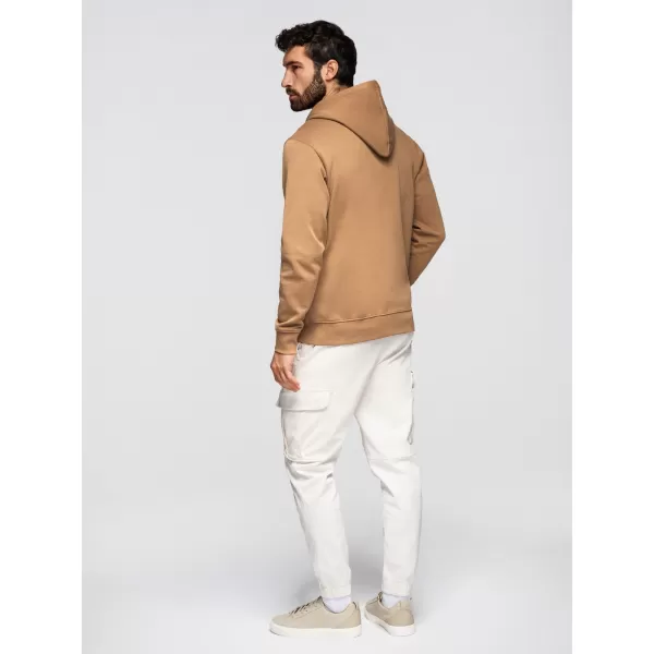  Pánská mikina OMBRE OM-SSBZ-0272 BROWN 