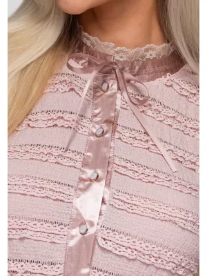 Dámská blůza OMBRE OW-TS-E0066 PINK
