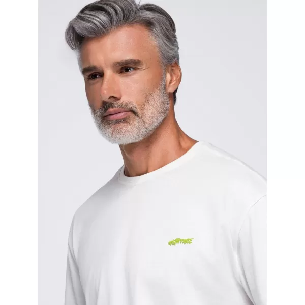  Pánské tričko OMBRE OM-TSPT-0284 OFF-WHITE 