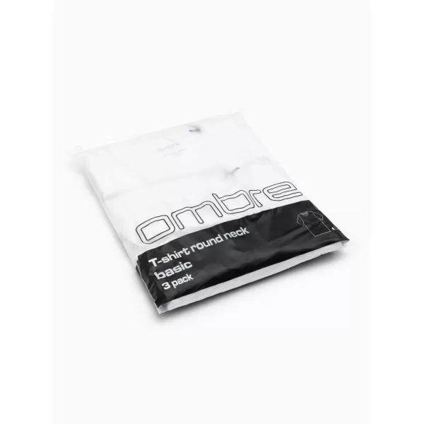  Pánské triko OMBRE OM-TSBS-0268 WHITE 
