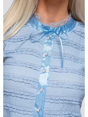 Dámská blůza OMBRE OW-TS-E0066 BLUE