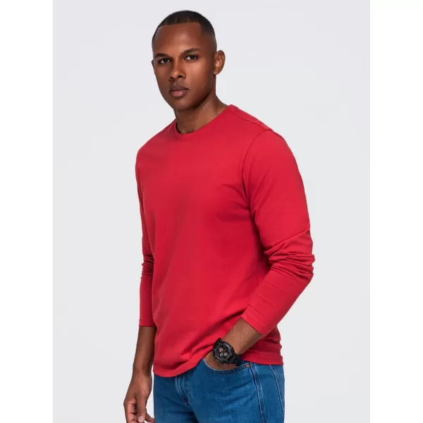  Pánské tričko OMBRE OM-LSBL-0142 RED 