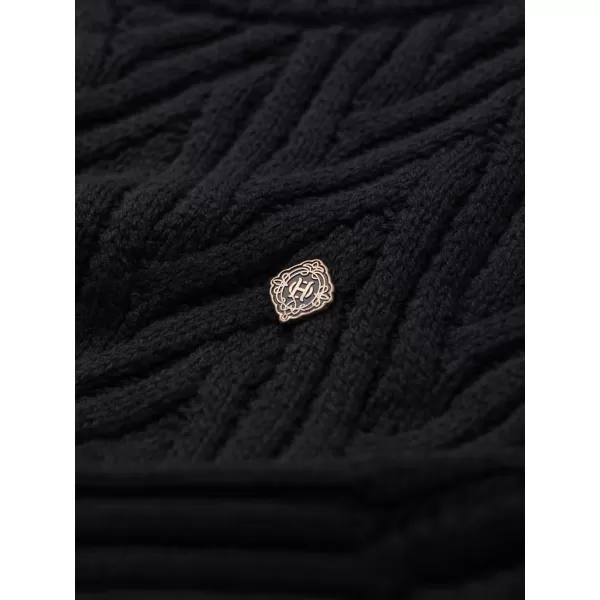  Pánský svetr OMBRE OM-SWSW-0190 BLACK 