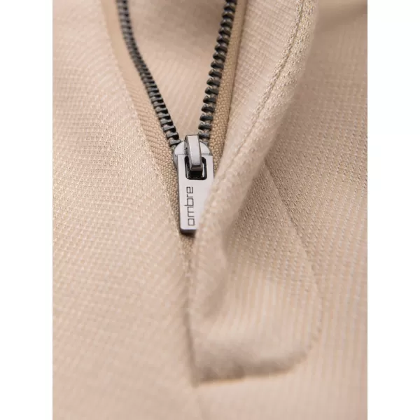  Pánské kalhoty OMBRE OM-PACP-0292 BEIGE 