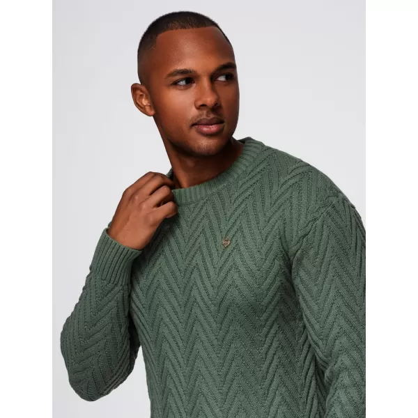  Pánský svetr OMBRE OM-SWSW-0190 MUTED GREEN 