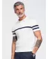 Pánské polo tričko OMBRE OM-POSS-0177 WHITE