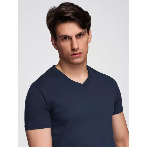  Pánské triko OMBRE OM-TSBS-0281 BLACK/WHITE/BLUE 