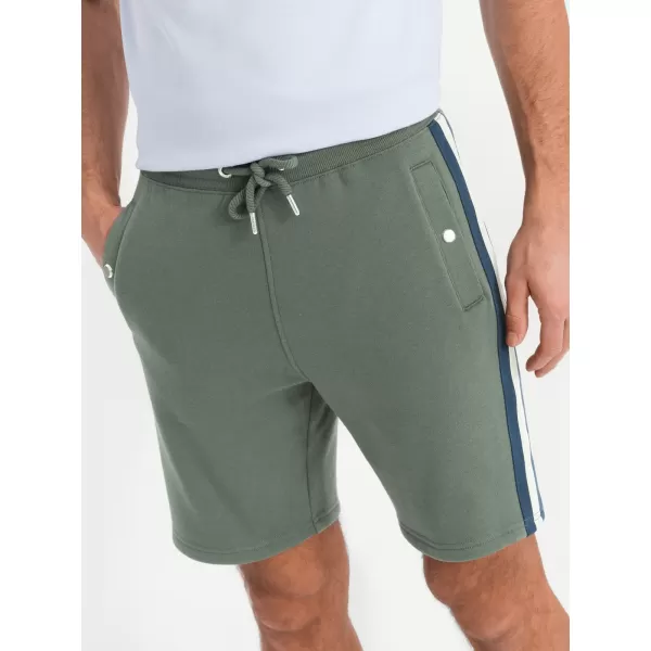  Pánský set kraťas OMBRE Z128 CREAM/OLIVE 