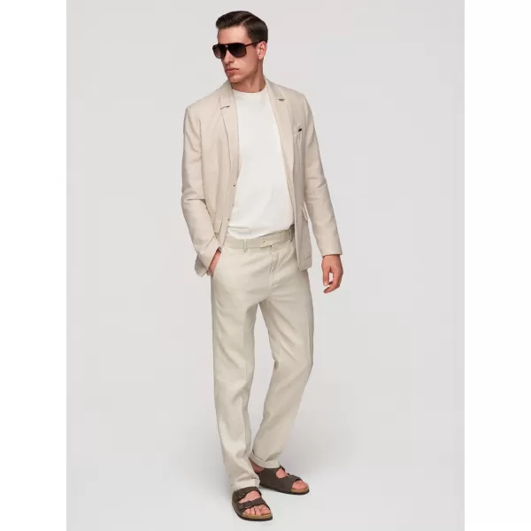  Pánské sako OMBRE M169 BEIGE 