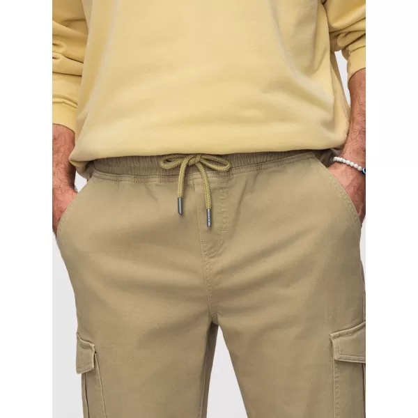  Pánské kalhoty OMBRE OM-PAJO-0290 KHAKI 