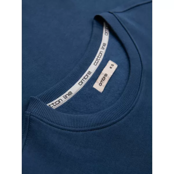  Pánská mikina OMBRE OM-SSBN-0271 NAVY BLUE 