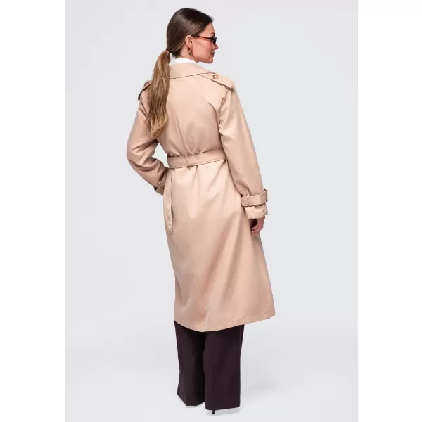  Dámský kabát OMBRE OW-COLC-0121 BEIGE 