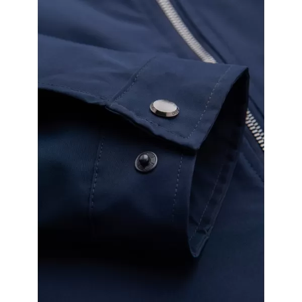  Pánská přechodná bunda OMBRE OM-JANP-0224 NAVY BLUE 
