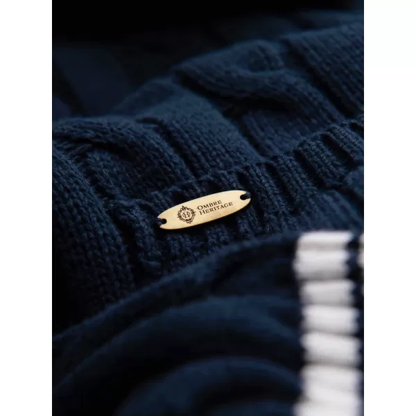  Pánský kardigan OMBRE OM-SWCD-0196 NAVY BLUE 