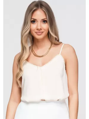 Dámské tílko OMBRE OW-TS-E0057 BEIGE