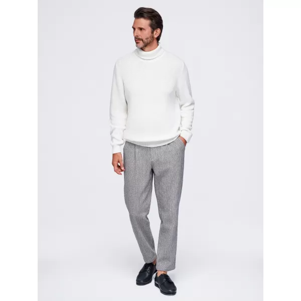  Pánský rolák OMBRE OM-SWTN-0189 WHITE 