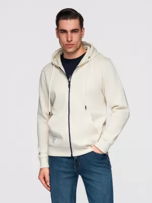 Pánská mikina OMBRE OM-SSBZ-0272 CREAM