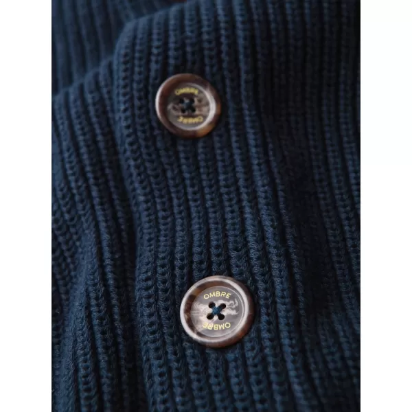  Pánský kardigan OMBRE OM-SWCD-0200 NAVY BLUE 
