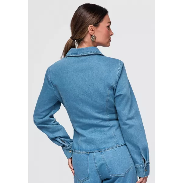  Dámská košile OMBRE OW-SH-E0070 BLUE 