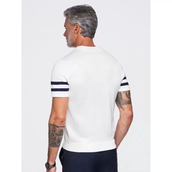  Pánské polo tričko OMBRE OM-POSS-0177 WHITE 