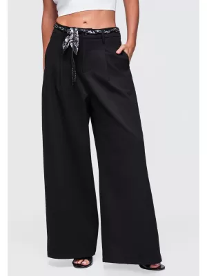 Dámské kalhoty OMBRE OW-PA-E0020 BLACK
