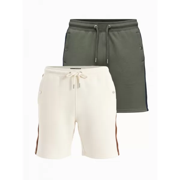  Pánský set kraťas OMBRE Z128 CREAM/OLIVE 