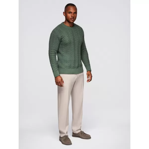  Pánský svetr OMBRE OM-SWSW-0190 MUTED GREEN 