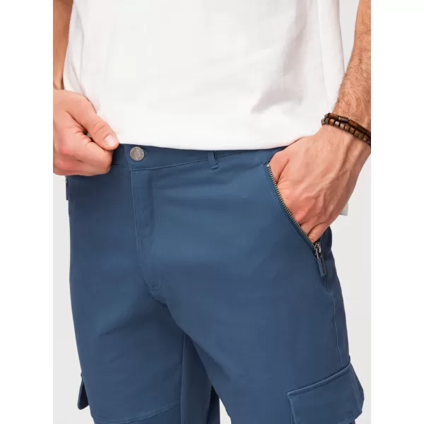  Pánské kalhoty OMBRE P1517 DARK BLUE 