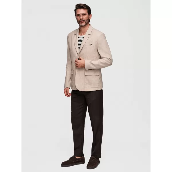  Pánské sako OMBRE M169 LIGHT BEIGE 