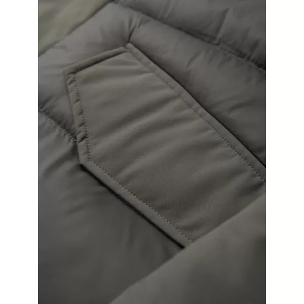  Pánská zimní bunda OMBRE OM-JALJ-0263 DARK OLIVE 