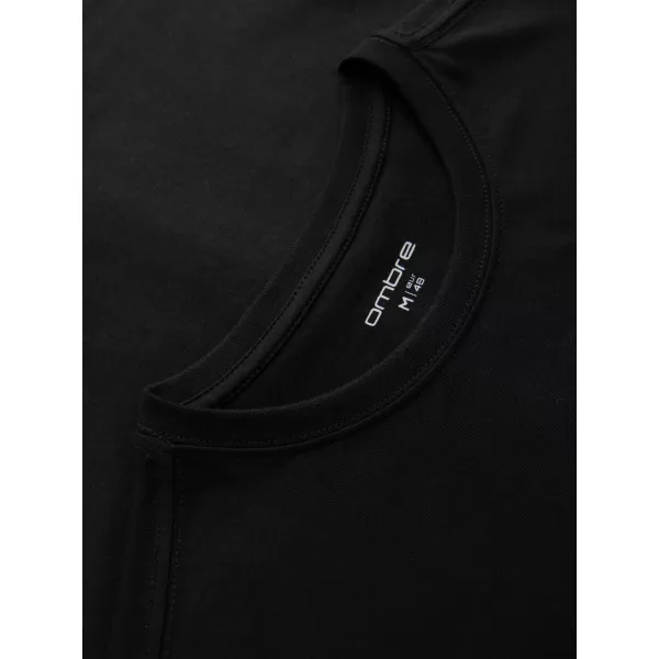  Pánské tričko OMBRE OM-TSPT-0300 BLACK 