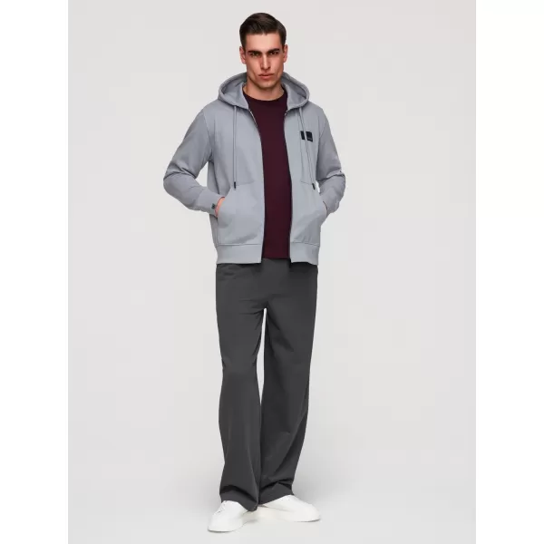  Pánská mikina OMBRE OM-SSZP-0256 GREY 