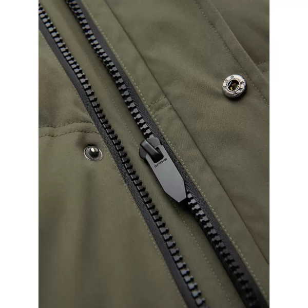  Pánská parka OMBRE OM-JALJ-0310 DARK OLIVE 