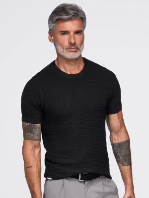 Pánské tričko OMBRE OM-TSCT-0303 BLACK