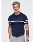 Pánské polo tričko OMBRE OM-POSS-0177 NAVY BLUE