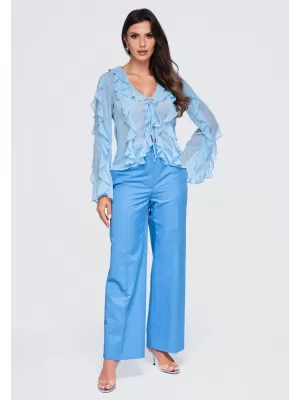 Dámská blůza OMBRE OW-TS-E0078 BLUE