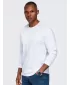 Pánské tričko OMBRE OM-LSBL-0142 WHITE