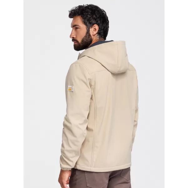  Pánská softshellová bunda OMBRE OM-JANP-0292 SAND 