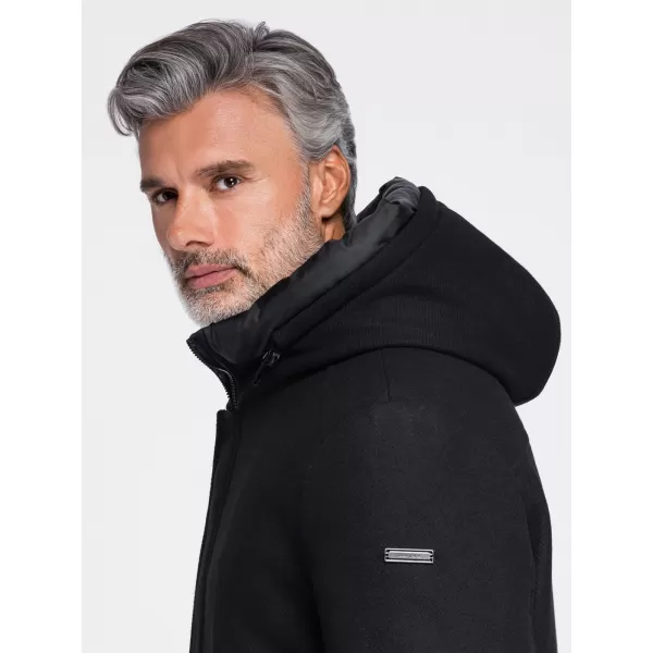  Pánská parka OMBRE OM-COWC-0161 BLACK 