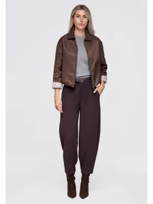 Dámská bunda OMBRE OW-JT-E0003 BROWN