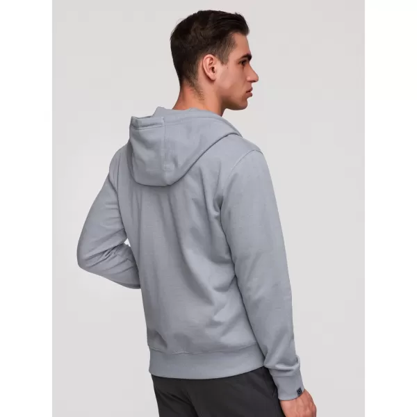  Pánská mikina OMBRE OM-SSZP-0256 GREY 