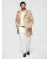 Pánský kabát OMBRE OM-COLC-0146 BEIGE