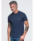Pánské tričko OMBRE OM-TSCT-0305 NAVY BLUE