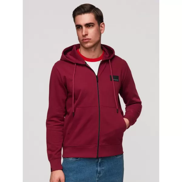  Pánská mikina OMBRE OM-SSZP-0256 RED 