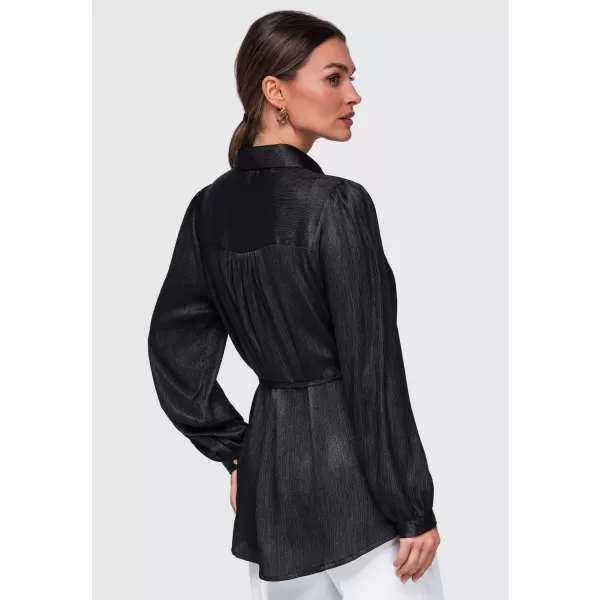  Dámská košile OMBRE OW-SH-E0071 BLACK 