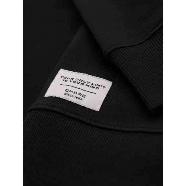  Pánská mikina OMBRE OM-SSBN-0271 BLACK 