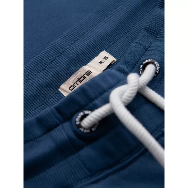  Pánské tepláky OMBRE OM-PABS-0305 NAVY BLUE 